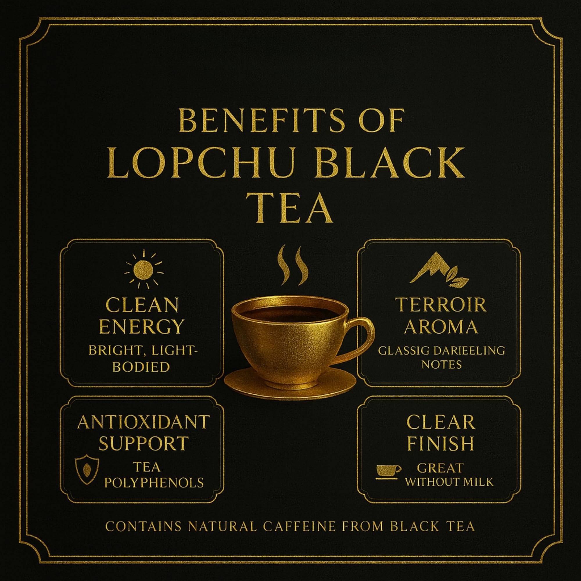 Brewora Lopchu Premium Darjeeling Black Tea | Classic Mountain Tea with Rich Aroma & Delicate Taste | Fine Loose Leaf Tea 2
