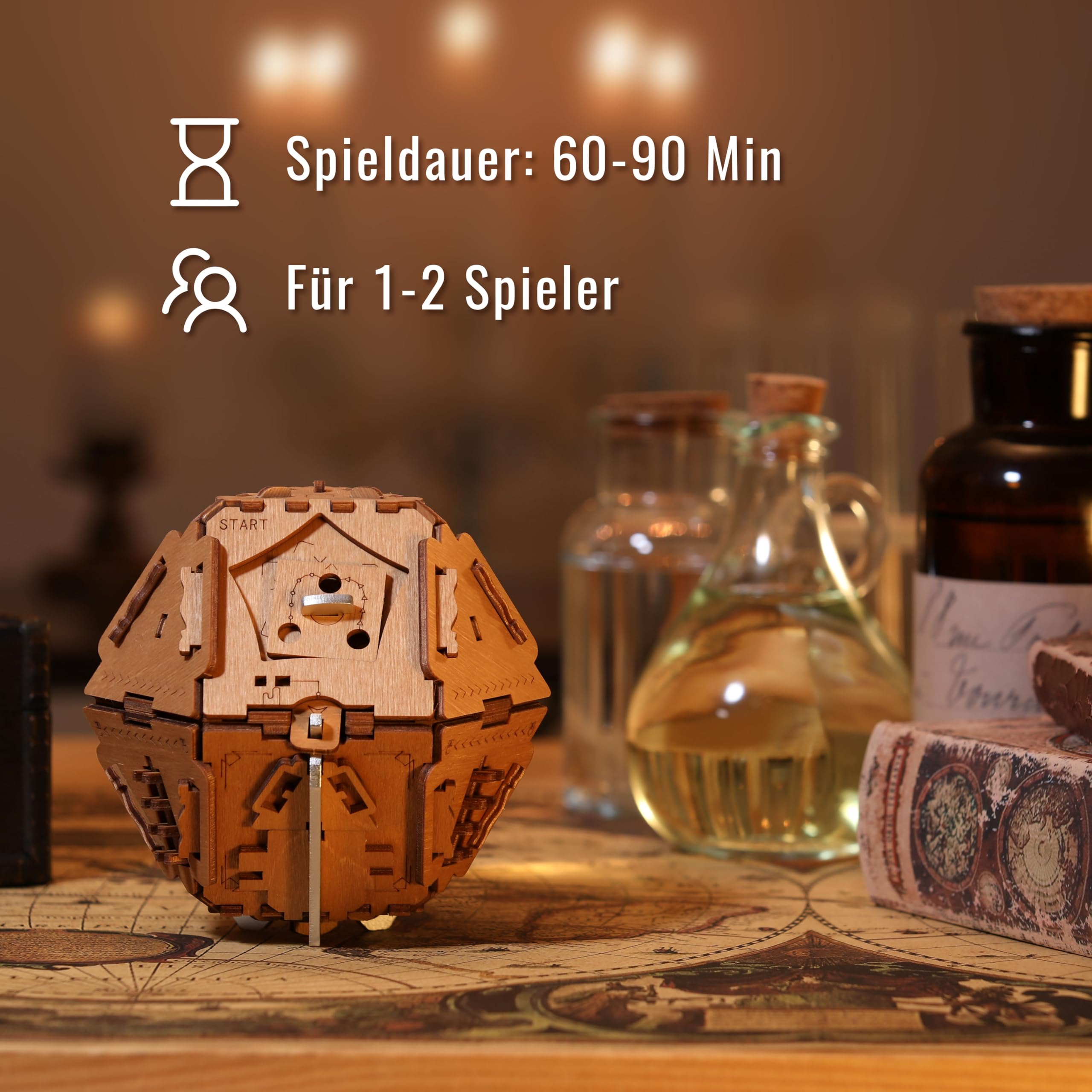 PUZZLE POTATO Stein der Weisen - Escape Room Spiel - Puzzle Box - Knobelspiel für Erwachsene - Rätsel Geschenkbox (Philosopher's Stone Metal)