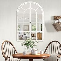 Vista 71 de NeuType Espejo arqueado de longitud completa, 71 x 32 pulgadas, espejo grande de cuerpo completo con marco de metal de aluminio, protección contra