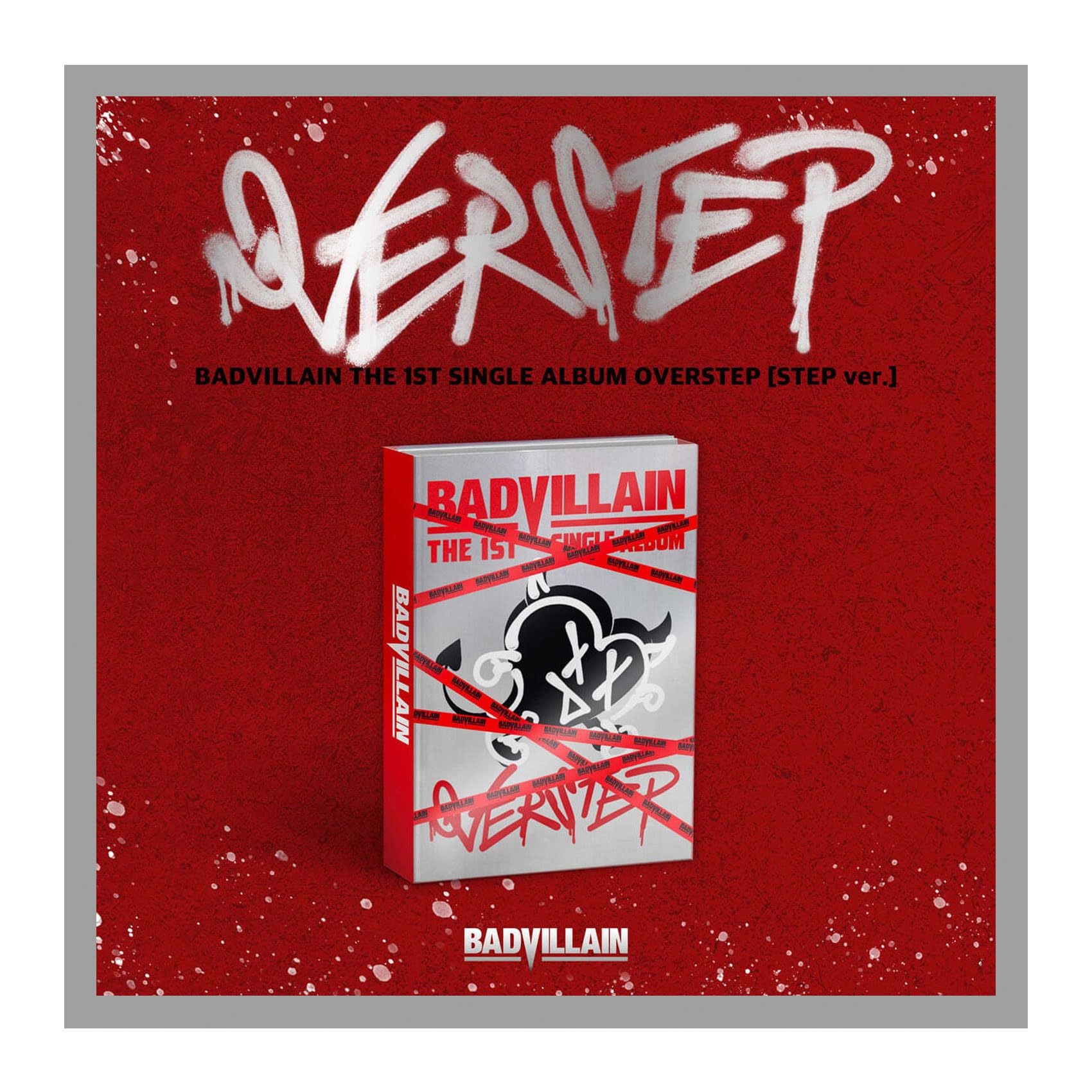 BADVILLAIN OVERSTEP 1st Single Album with Tracking Sealed (STEP Version)