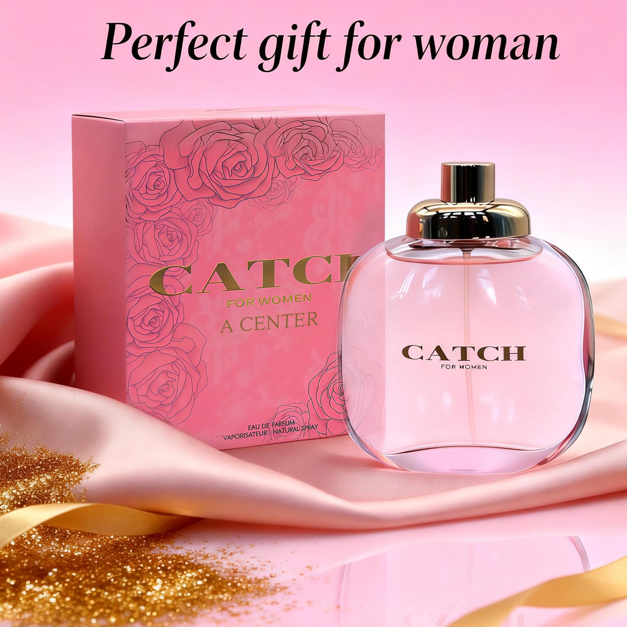 Amazon.com: AFLUXE Catch 女款香水迷人香味自信優雅女性香水3.4 盎司