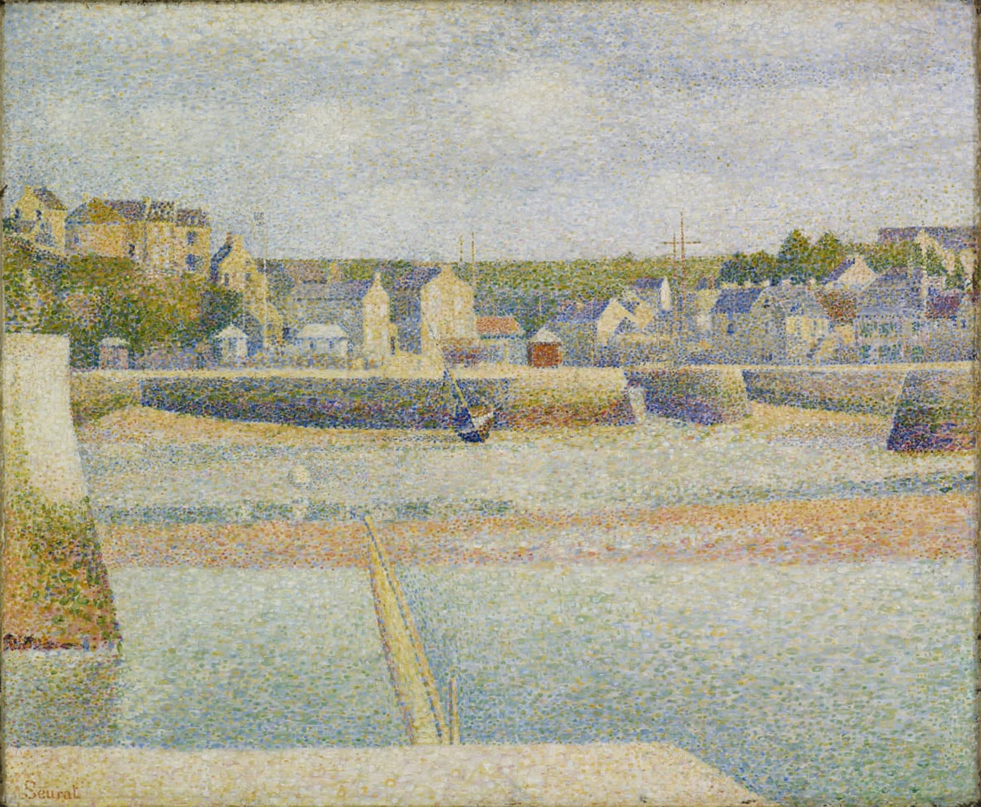 SERENDIPITP Vintage Wall Art Canvas Nordic Poster Canvas Print Picture Port En Bessin the Outer Harbor by Georges Pierre Seurat Wall Art Poster for Home Decor 60x90cm