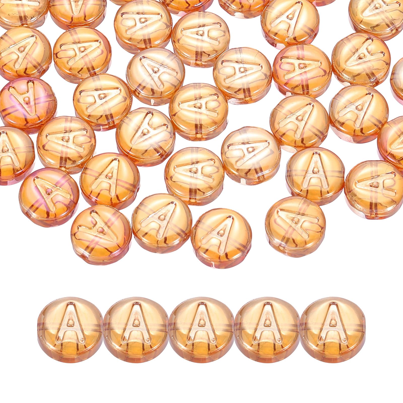 Perles alphabet A en verre pour créer vos bracelets d'amitié et ateliers DIY créatifs