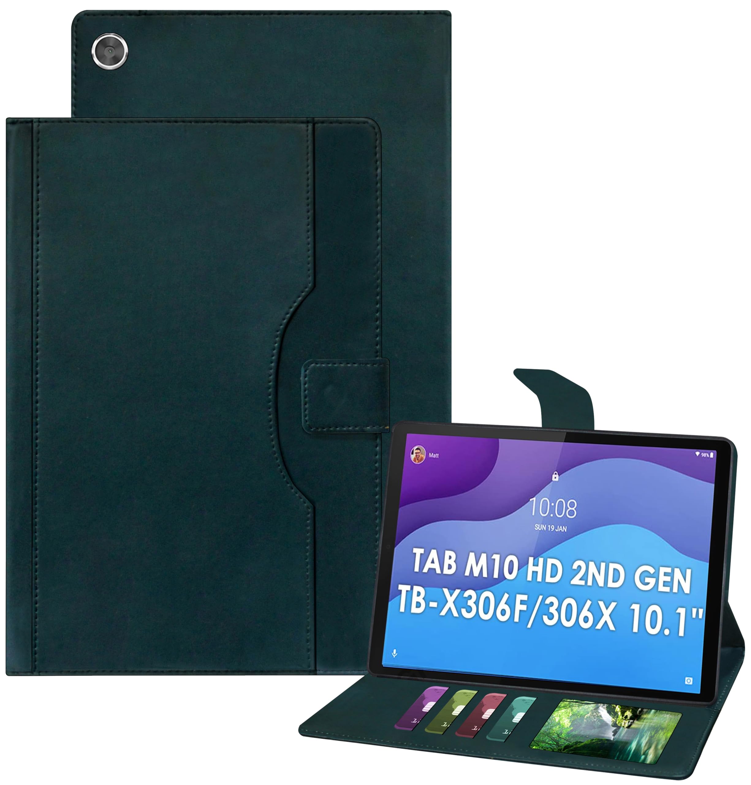 TGK Wallet Leather Flip Case Cover for Lenovo Tab M10 HD 2nd Gen TB-X306X / Smart Tab M10 HD 2nd Gen TB-X306F (Cerulean Blue) (B09PNKKR15) Amazon Price History, Amazon Price Tracker