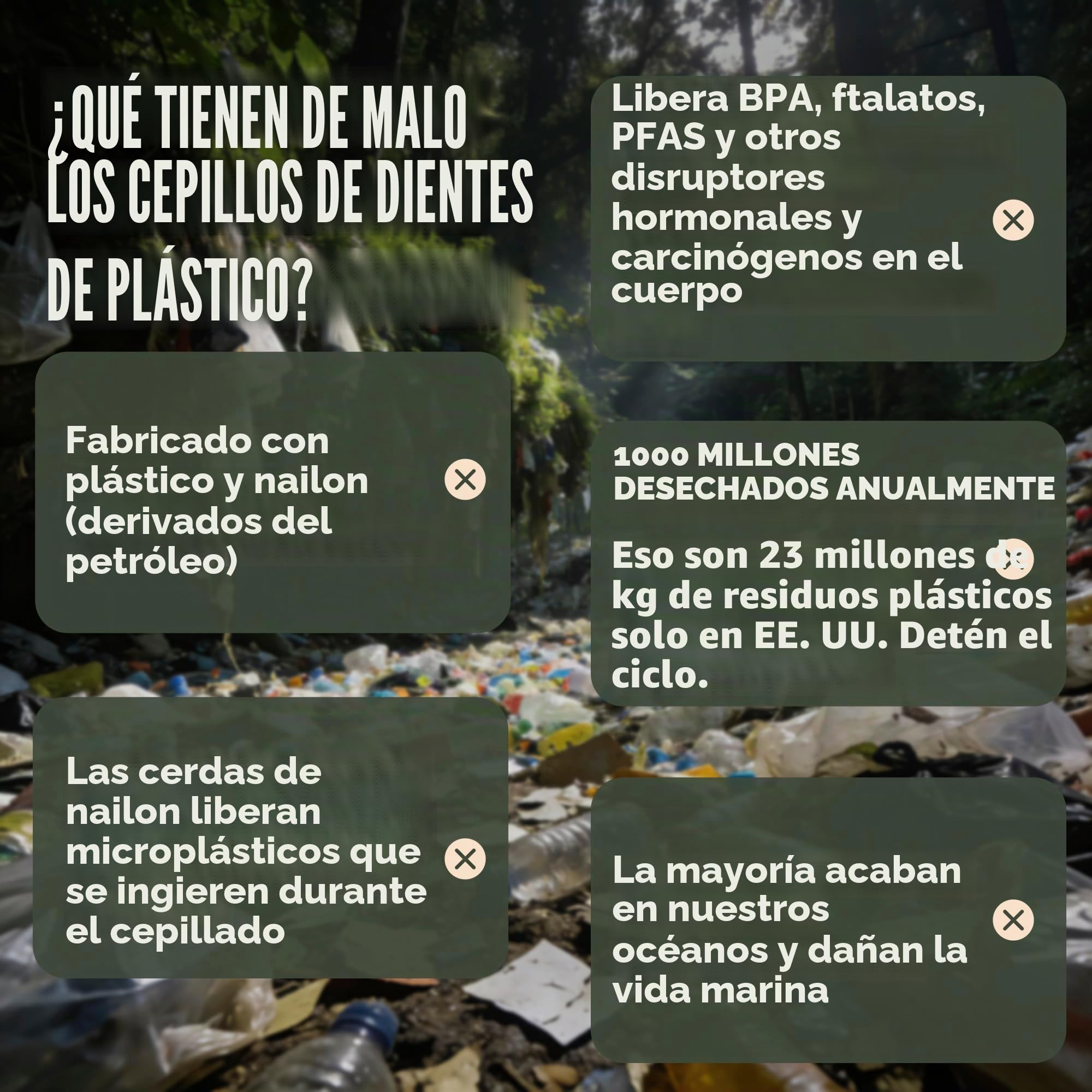 Gaia Guy Cepillos de dientes de cerdas de bambú y jabalí, paquete de 4, cerdas naturales de jabalí, sin plástico, mango de pie, cuidado bucal minimalista y de bajo desperdicio