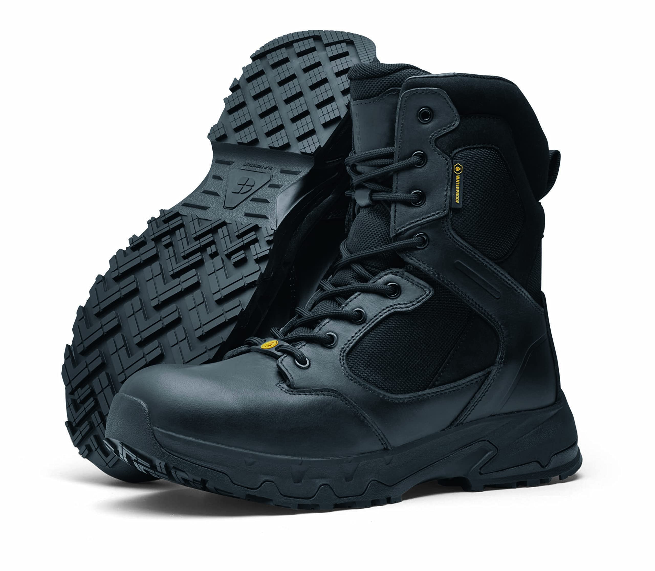 Shoes for Crews Defense High, Safety shoes CE certified 02 HRO WR SRC, Unisex boots with non-slip outsole, Waterproof Shoes for men and women