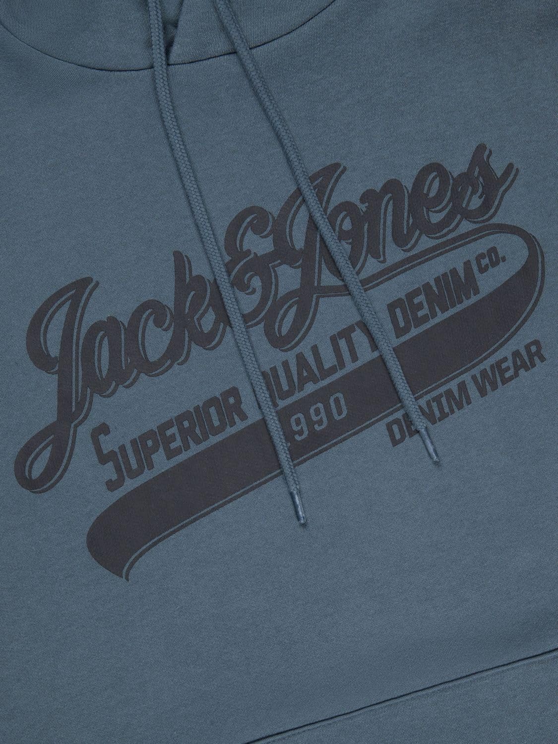 JACK & JONES JJEADRIAN Felpa con cappuccio da uomo, vestibilità normale, con cappuccio, con stampa, nero, grigio, verde, marrone, beige, blu, S, M, L, XL, XXL, 3XL