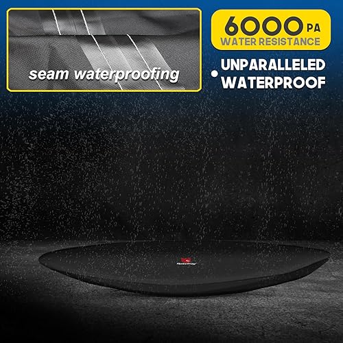 Miniatura 4 de Rosefray Cubierta para kayak, cubierta de canoa impermeable gruesa 300D, resistente a los rayos UV, cubierta de barco de pesca a prueba de polvo