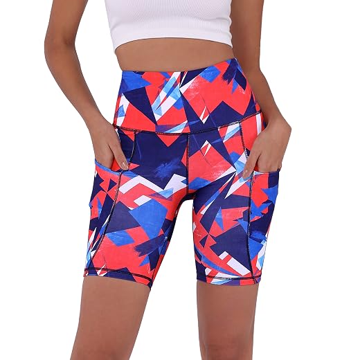 ODODOS Women's Tummy Control Yoga Shorts 2.0 with Pockets High Waist Athletic Workout Shorts-5" / 8" / 10" Inseam