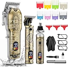 Bestauty Men's Hair Clipper, Men's Hair Clipper, Men's Shaving Machine, Fast Charging Wireless USB Beard Trimmer Man, Nose Trimmer, Day Gift for Men