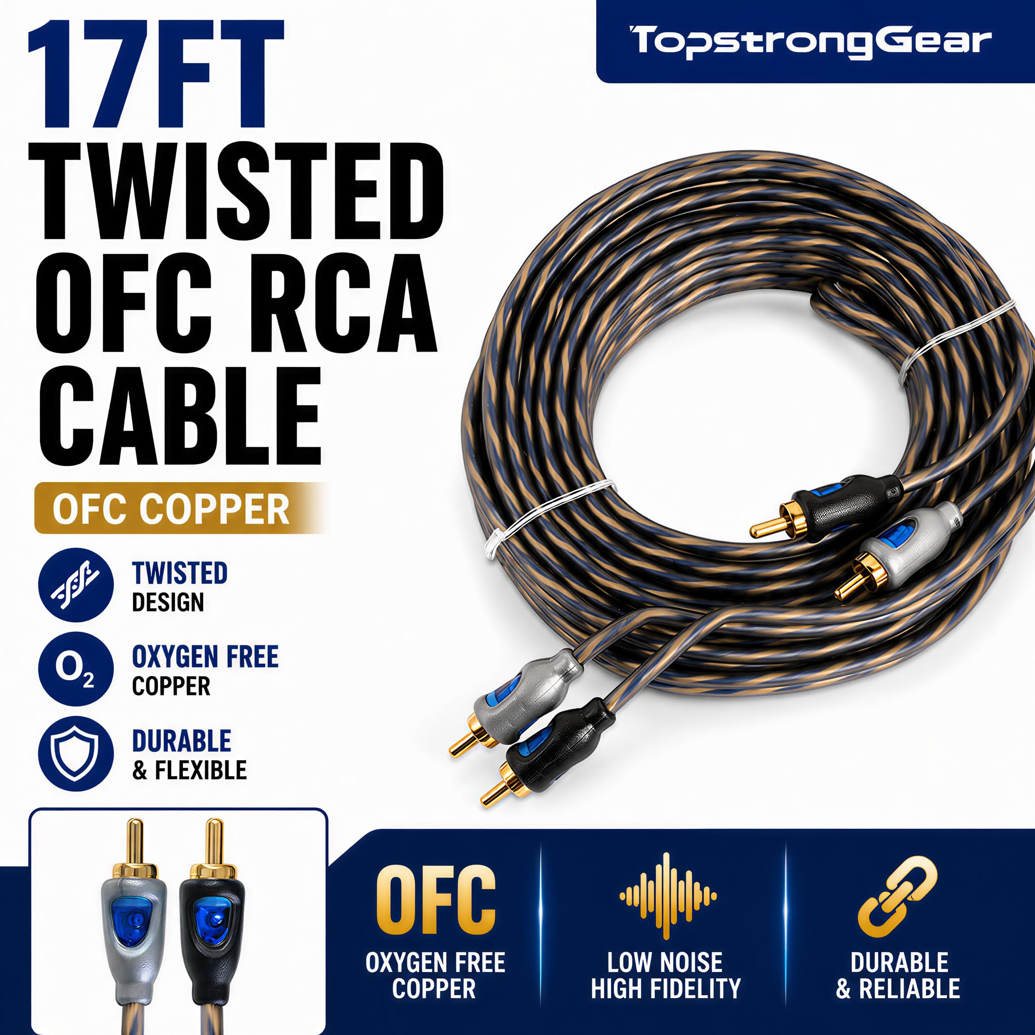 Amazon.co.jp: TOPSTRONGGEAR 8ゲージアンプキット CCA カーオーディオ