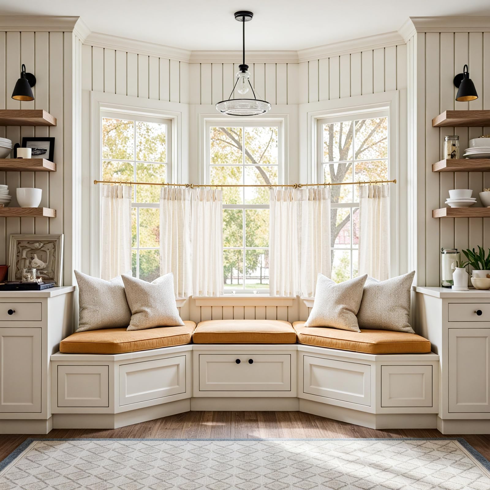 Photo 1 of jinchan Linen Pinch Pleated Kitchen Curtains 36 Inch 4 Panels, Natural Linen Tier Curtains Back Tab Farmhouse Cafe, Light Filtering Small Window Drapes for Bathroom Laundry Room Beige