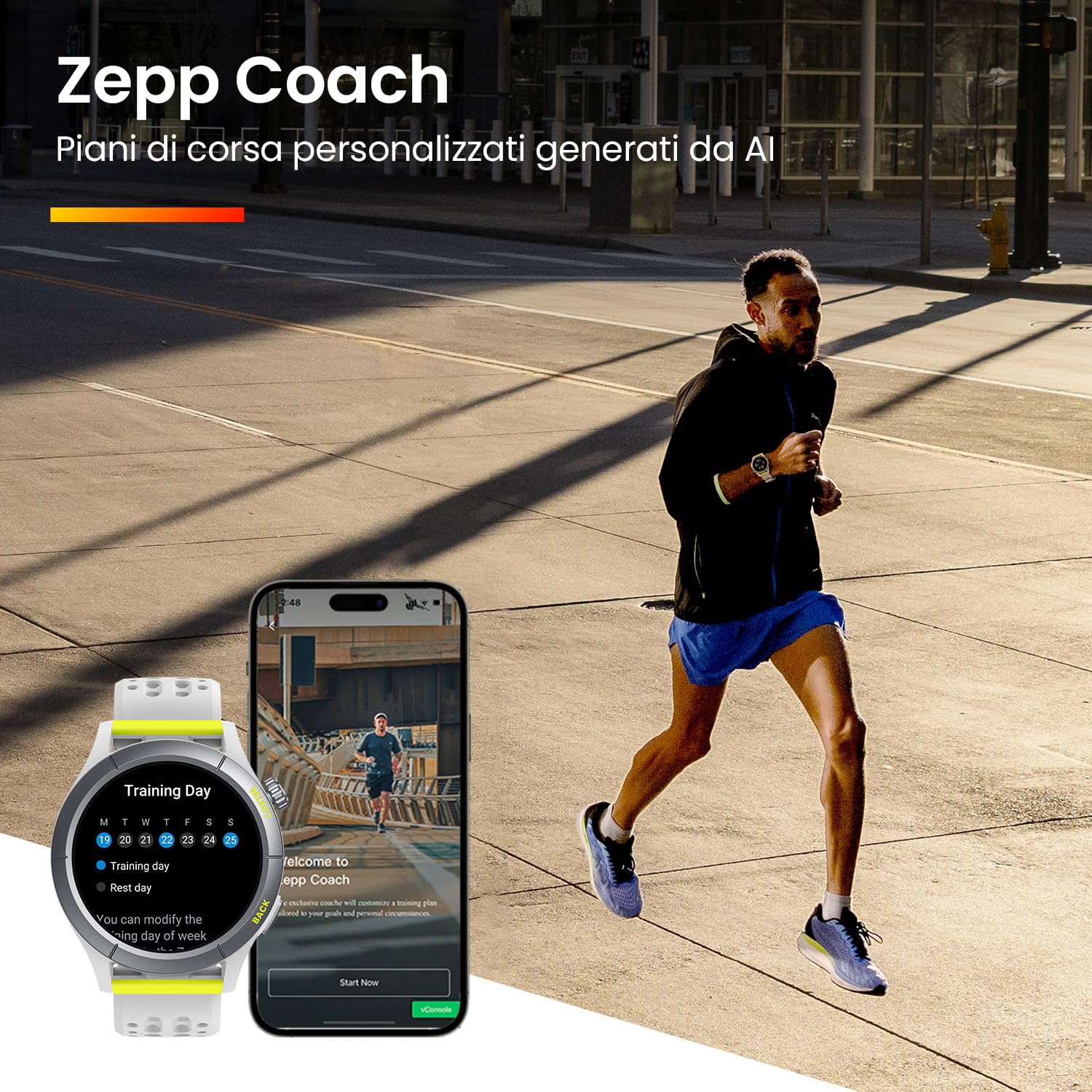 Amazfit Cheetah Round, 47 mm, Runner Smartwatch, GPS Dual-band, Navigazione Percorso, Mappe Offline, Allenatore di Corsa, Cardiofrequenzimetro, Alexa Integrato, 14 Giorni Durata Batteria