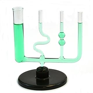 EISCO Glass Equilibrium Tubes with Plastic Base 6.25