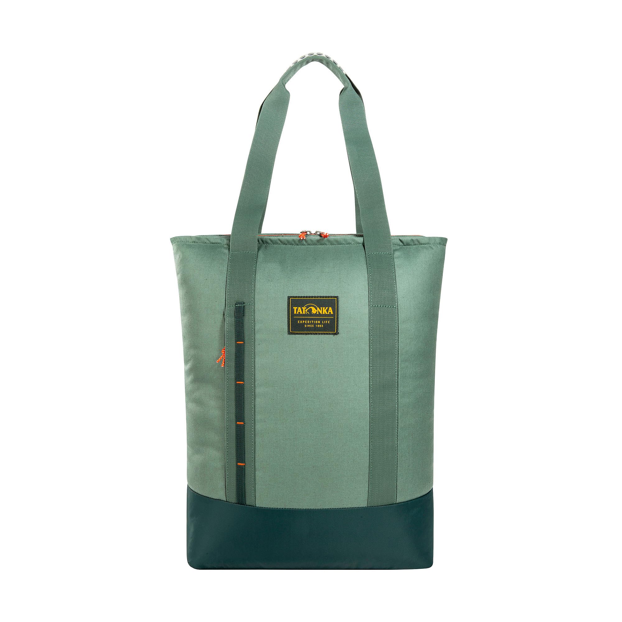 Tatonka Rucksacktasche City Stroller 20l - Tasche mit verstaubaren Rucksackträgern und Laptopfach - 20 Liter Volumen (sage Green)