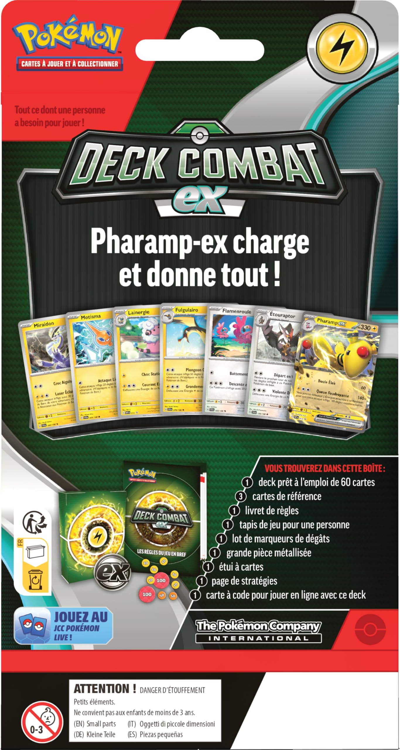 POKÉMON DECK COMBAT EX Pharamp EX Neuf blister d'origine VF EUR 17,00