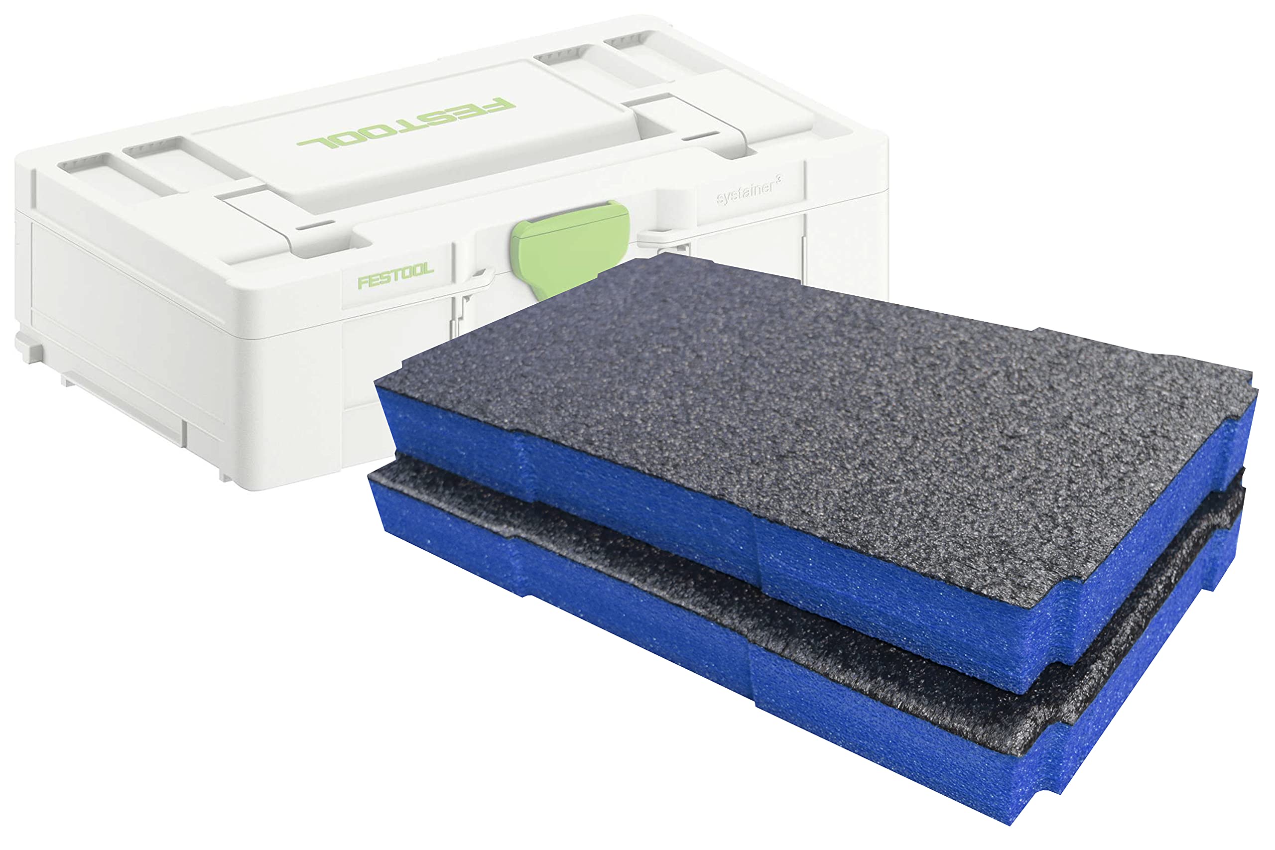Shadow Foam Systainer SYS3 L Foam Inserts [Twin Pack] Cut and Peel Foam Inserts for Festool and TANOS SYS3 L Systainers | Tool Organisation, Kaizen, 5s, Tool Storage & Storage Boxes (50mm, Blue)
