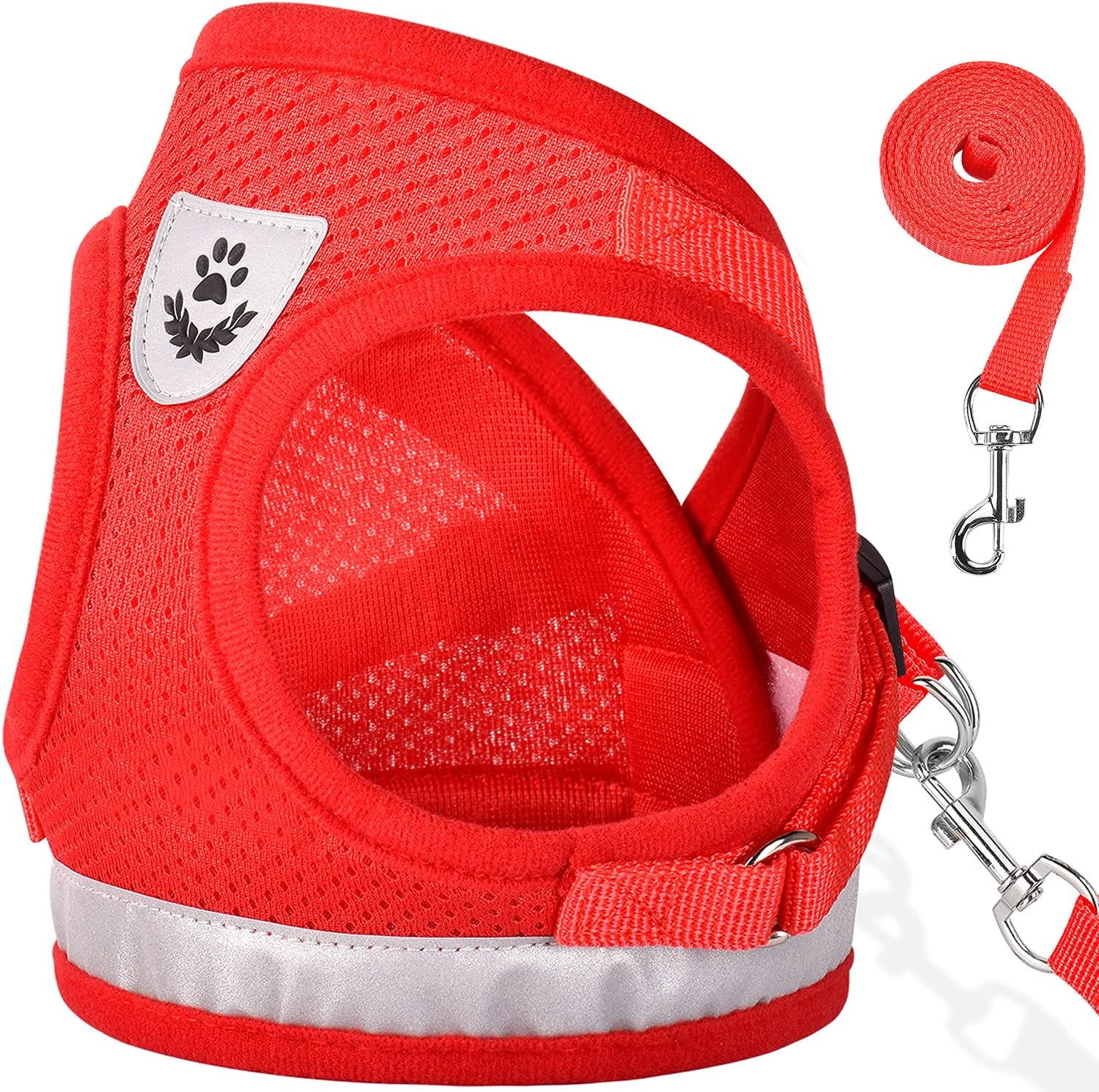 Cat Harnesses and Puppy Harness with Leashes Set, Escape Proof Cat Harness, Adjustable
