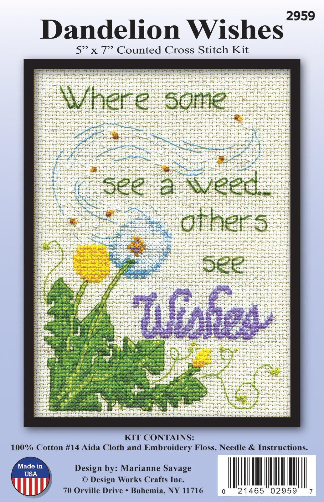 Design Works Crafts Dandelion Wishes, 5 x 7