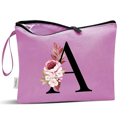 Vista 263 de Vavabox A-Z - Bolsa de maquillaje personalizada, regalos de cumpleaños para mujeres y madres, regalos para mejores amigas, bolsa de cosméticos