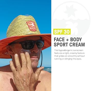 Raw Elements Mike Fields Face & Body Organic Sunscreen Tin SPF 30 - Non-Nano Zinc Oxide, Water-Resistant 80 Min, Reef Safe, All Ages Safe, Travel Sunblock 1.8 oz