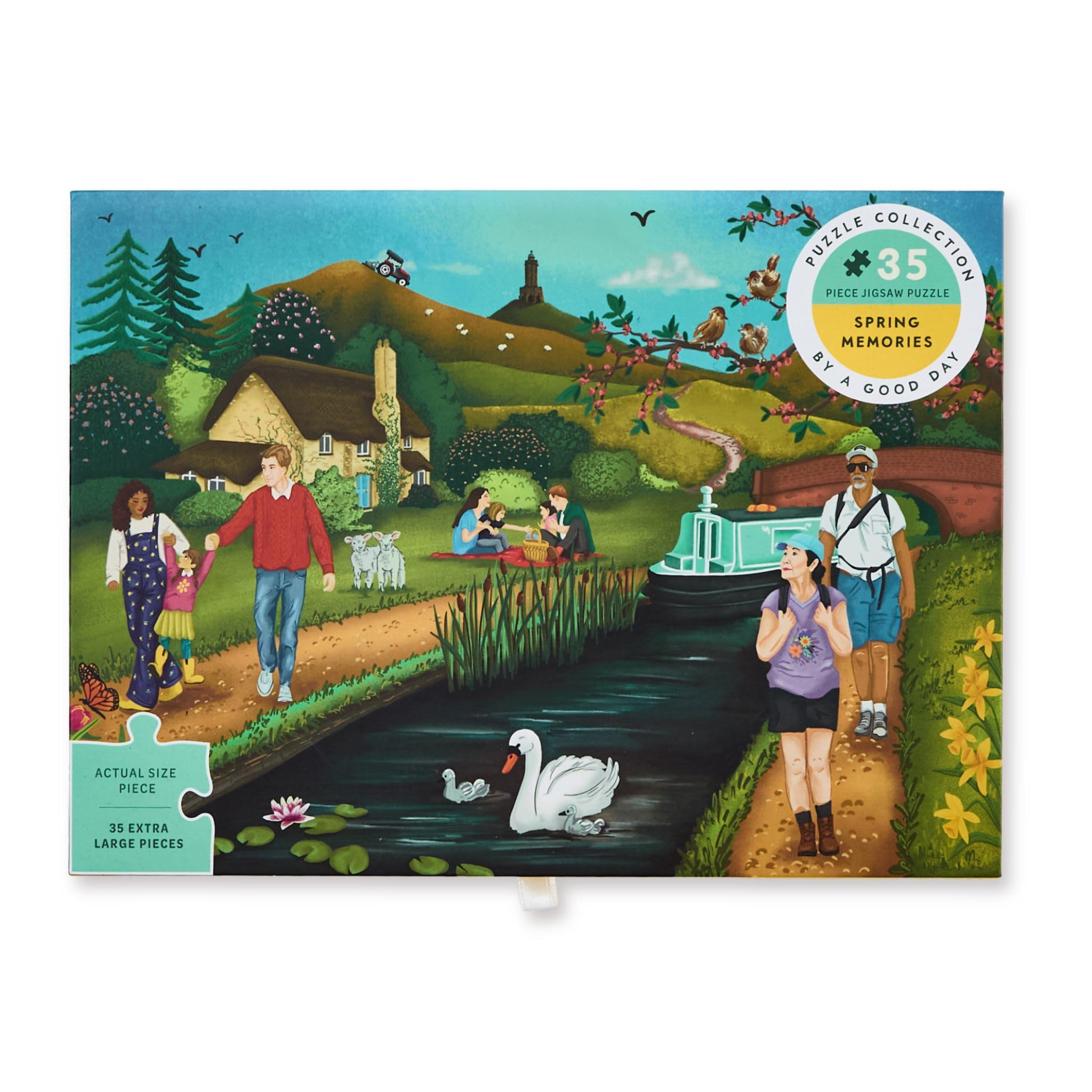 Large Piece Jigsaw Puzzle for Dementia, 35 Piece Dementia Activity for Adults & Alzheimer’s, Bright, Easy Jigsaws for Elderly
