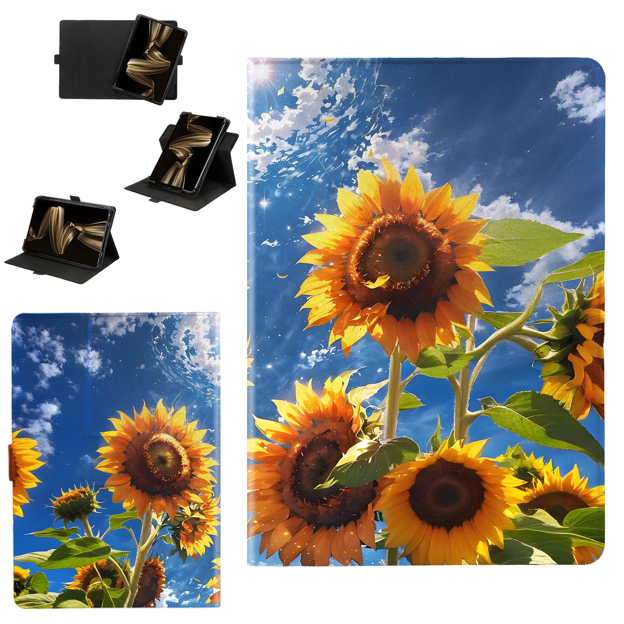 Case Compatible for Teclast T30 Pro Tablet Case Cover [360-Degree Rotating Support][Hardened Edge Protection Against Drops] XRQK