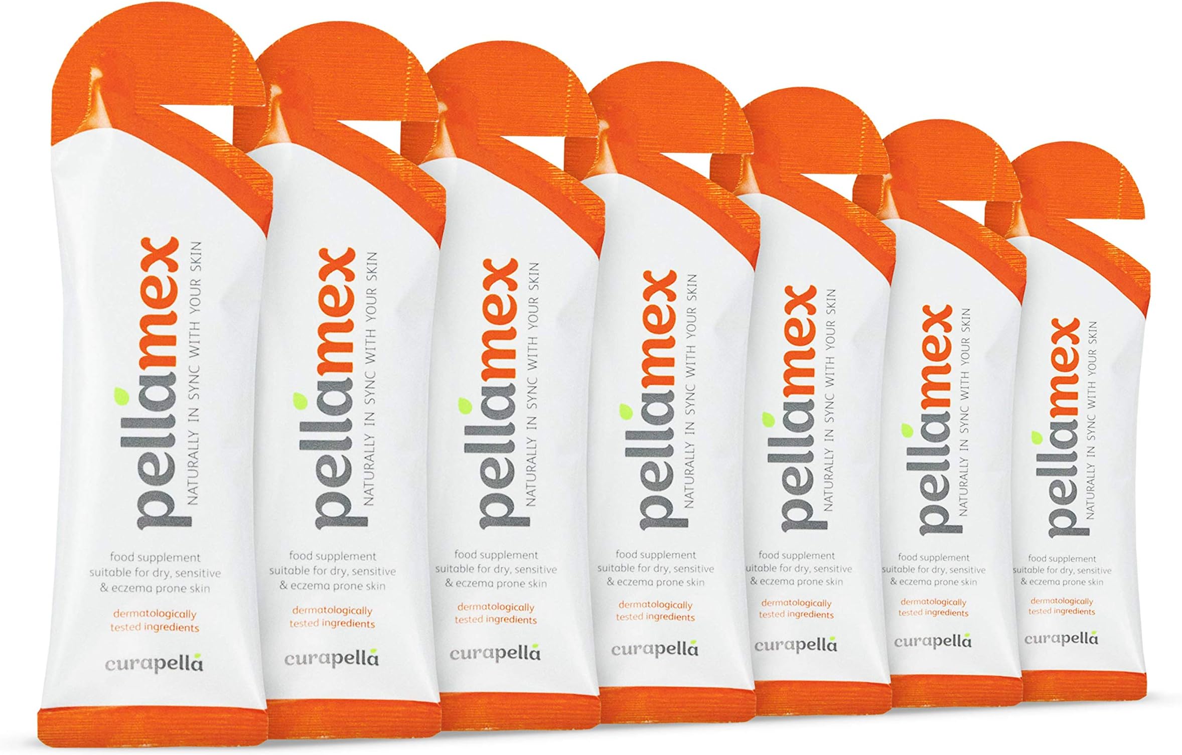 pellamex Daily Food Supplement - for Eczema Prone Skin | Dry Skin |Sensitive Skin – Orange Flavour