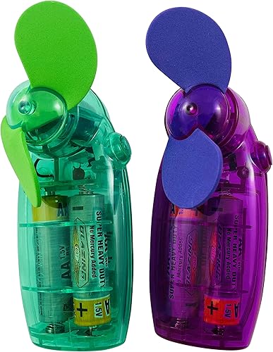 Westmon Works Mini ventilador de mano portátil con cuchillas de enfriamiento flexibles, juego de 2
