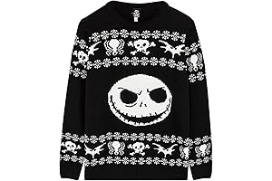 Jack Skellington Holiday-Themed Knitted Jumper