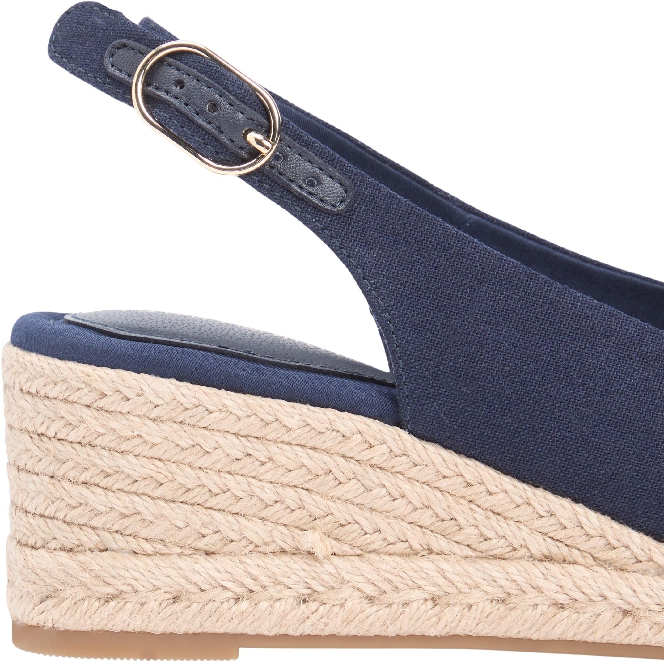Tommy Hilfiger Mid Wedge Espad Slingback Fw0fw09228 Espadrillas ZeppaDonna