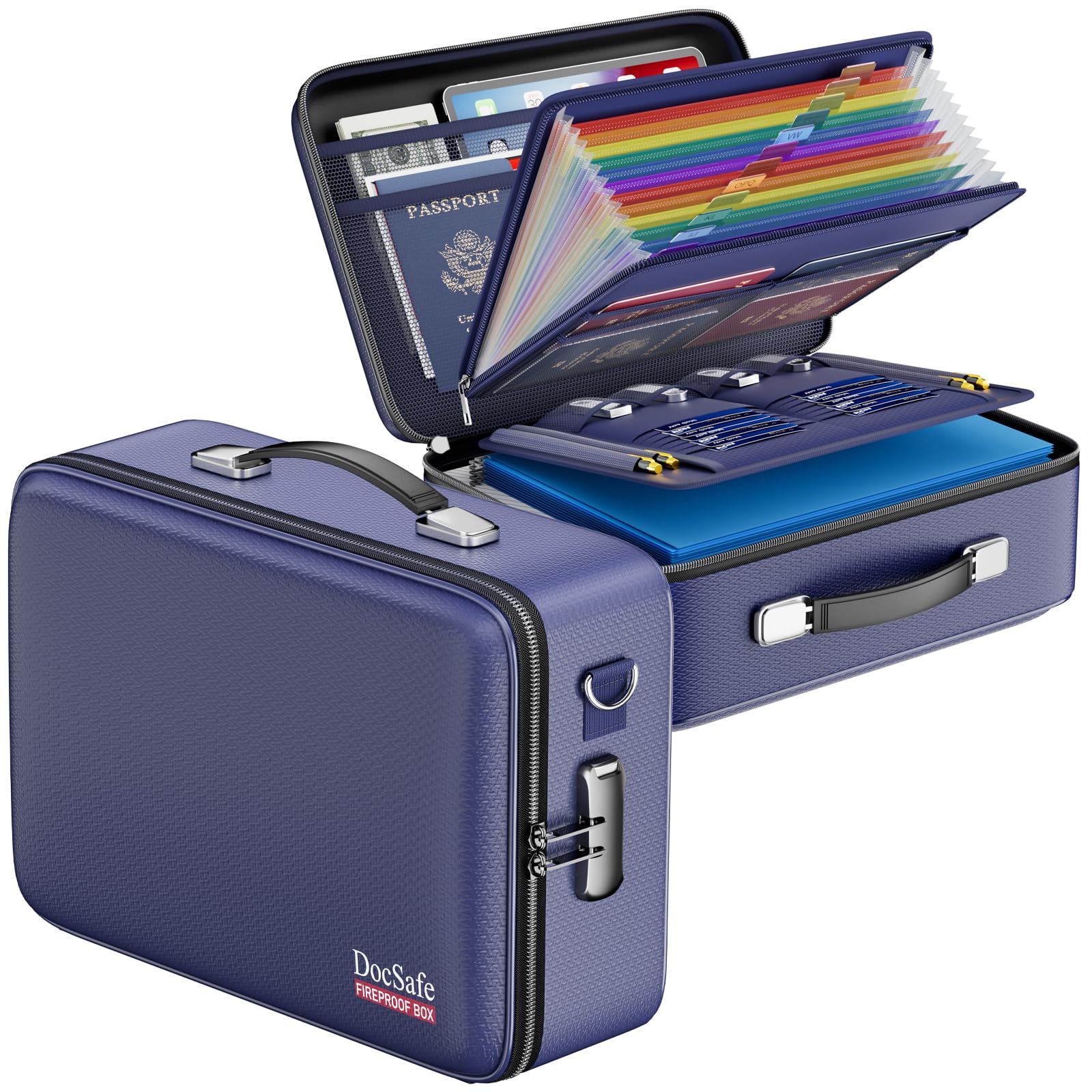 Amazon.com: DocSafe Fireproof Document Box with Lock, Hard Case