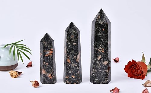 Miniatura 2 de CNYANFEI Varita de cristal de jade de flor de ciruelo grande varita de piedra de jaspe natural varita de cristal curativo grande para decoración del
