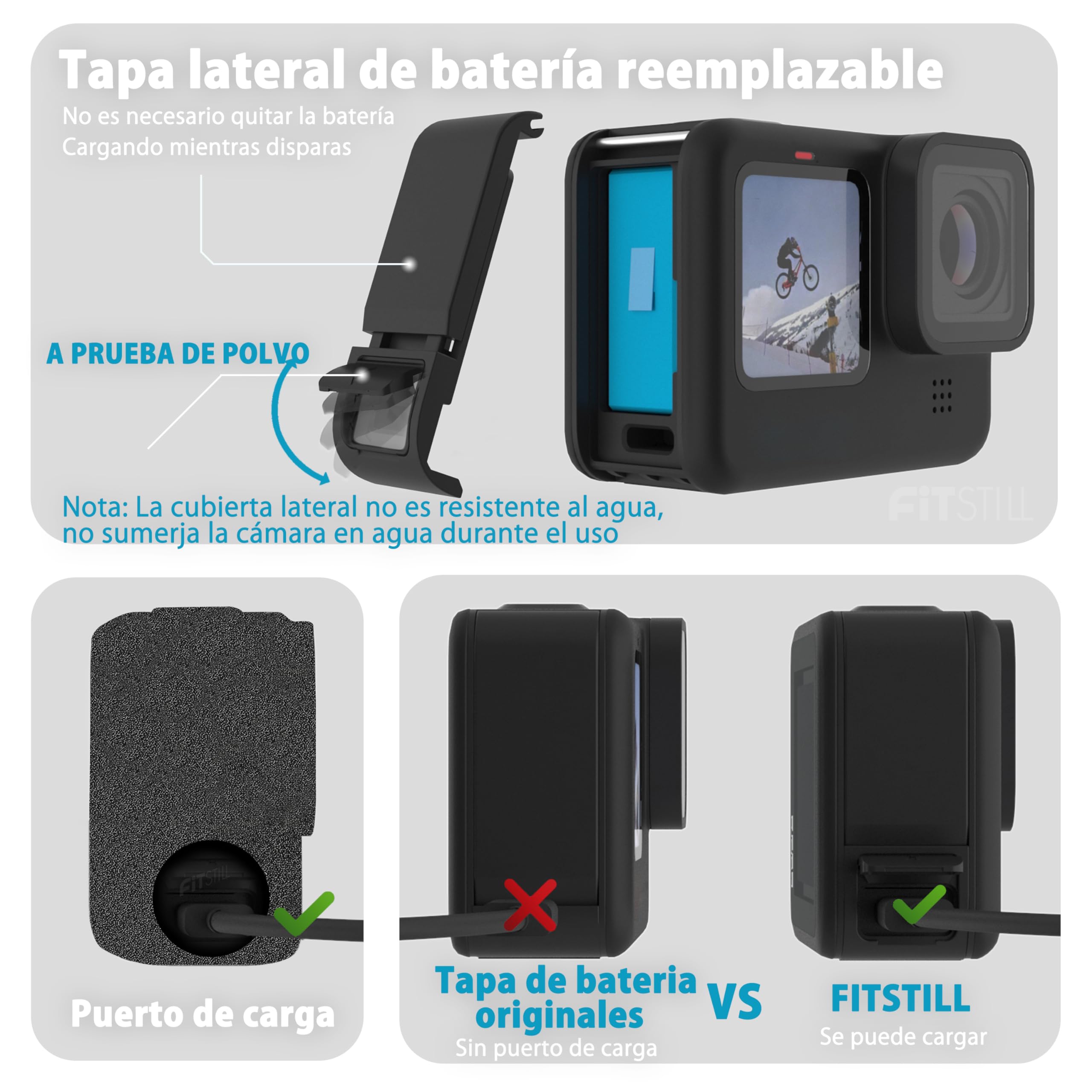 Housse Anti-vent En Mousse Pour DJI Osmo Action 3 – Réduction Bruit Vent – Protection Micro – Compatible Boîtier Nu – Facile à Installer