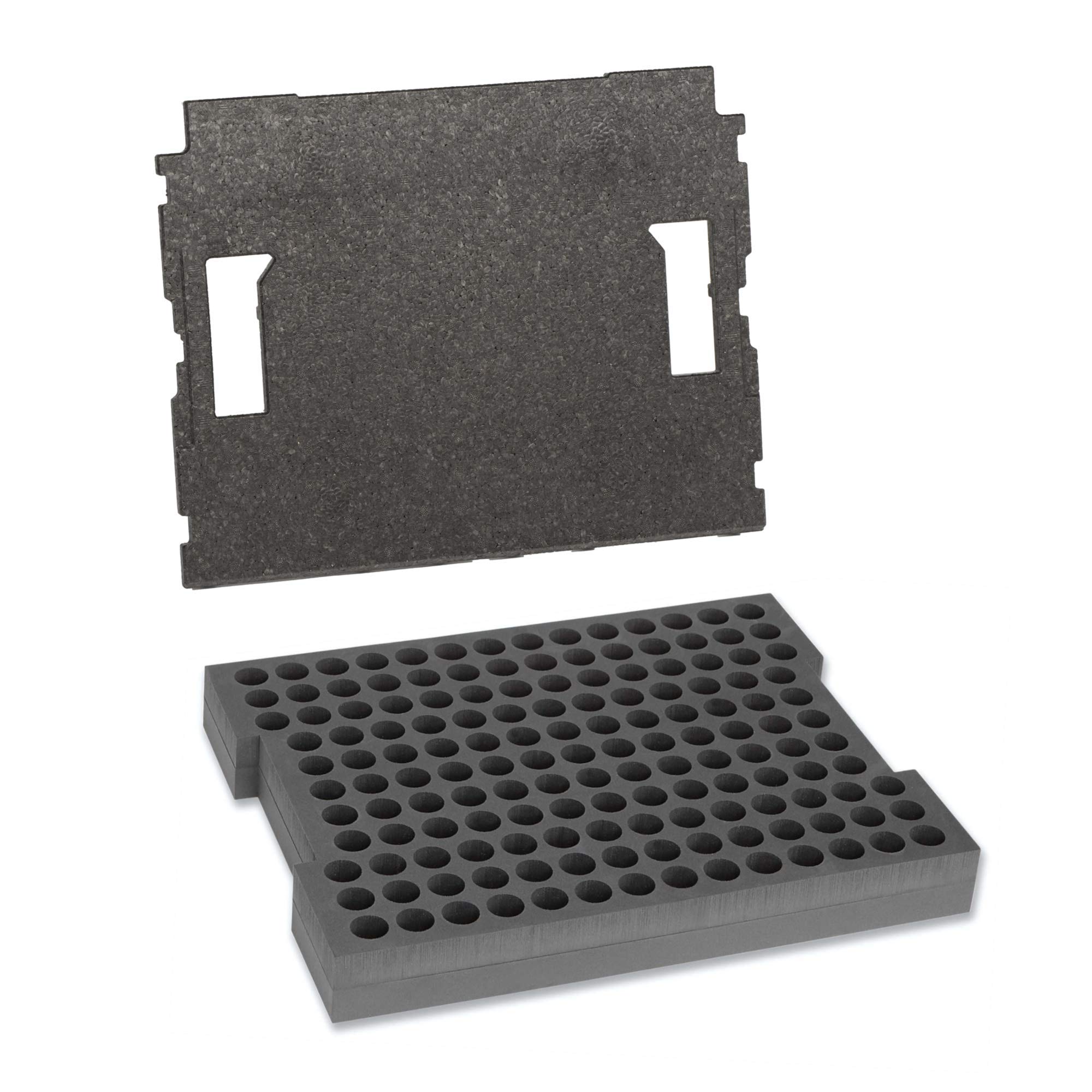 Cajas de clasificación para piezas pequeñas | L-Boxx 102 (gris) con juego de cajas interiores para boquillas de quemador, maletín de herramientas profesional vacío, incluye caja de herramientas