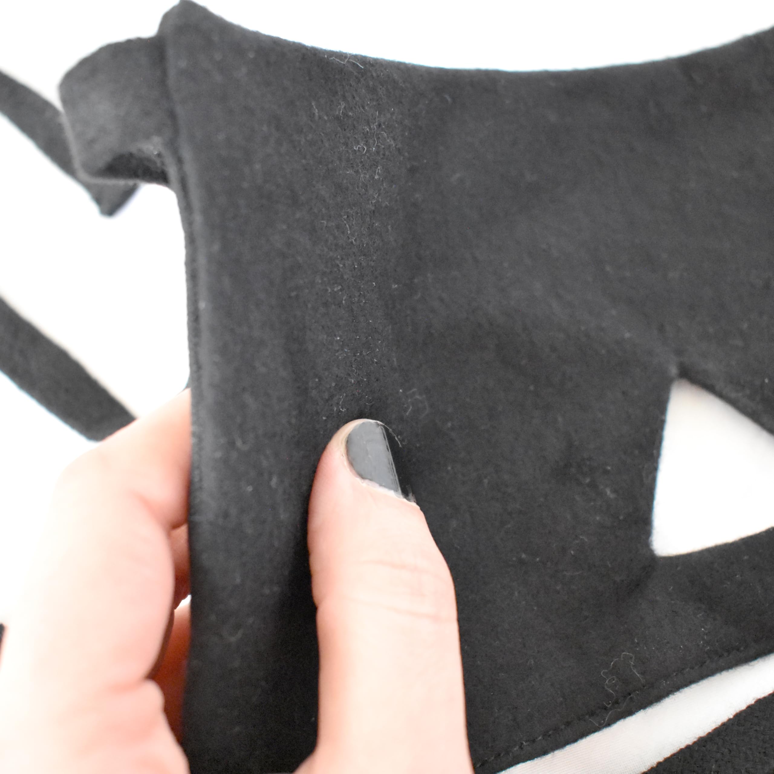 Benda BDSM in cotone – maschera opaca per gli occhi, gioco di ruolo clinico, bondage & giochi fetish, 3 cinghie regolabili