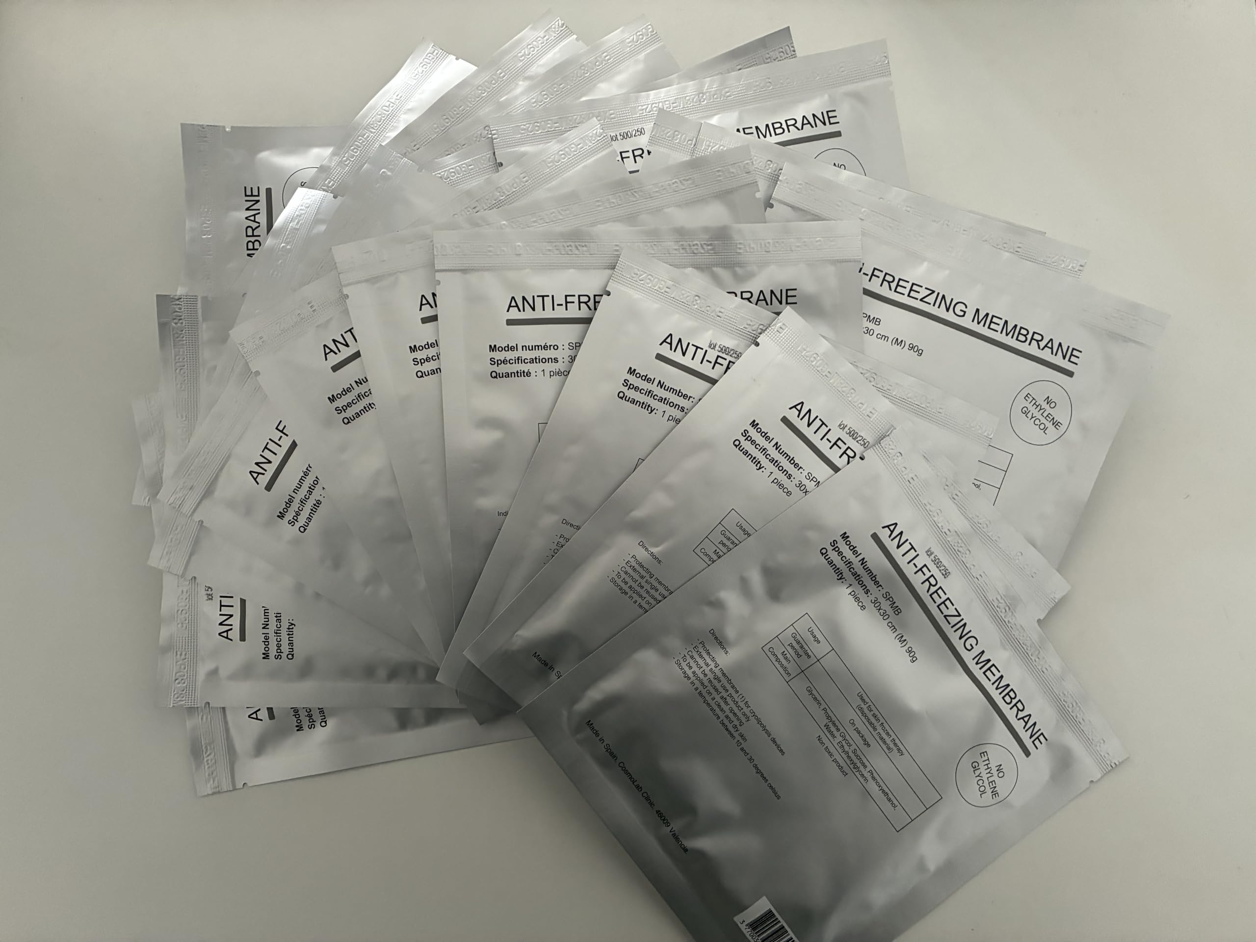 50 membranes cryolipolyse taille L (34 x 42 cm)
