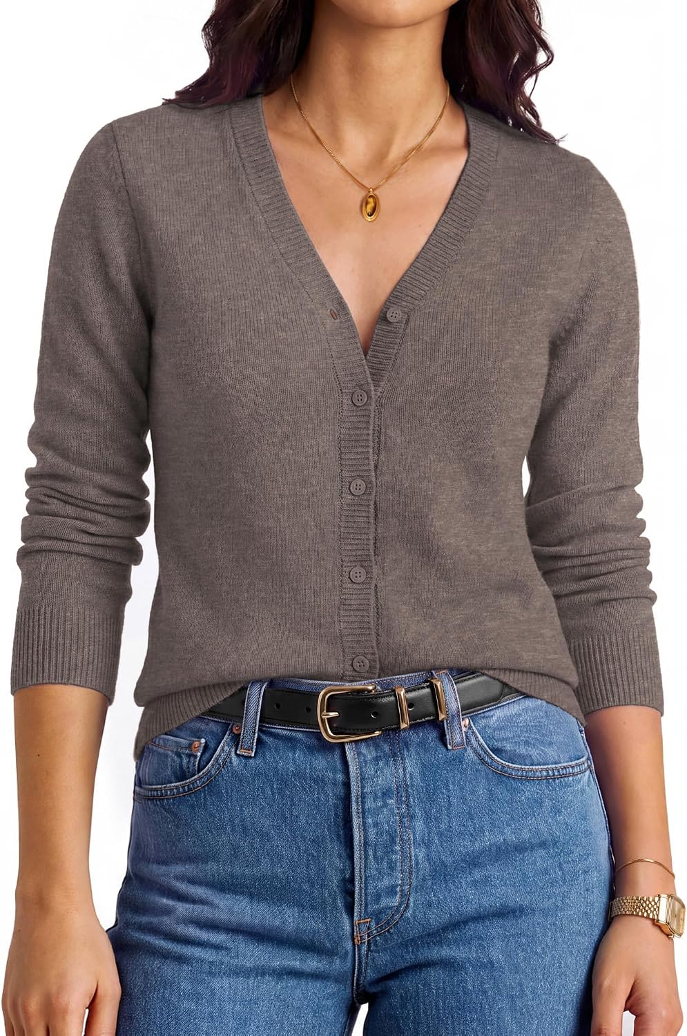 GRACE KARIN Womens Cashmere Merino Wool Sweaters 2026 Fall Winter Cardigan