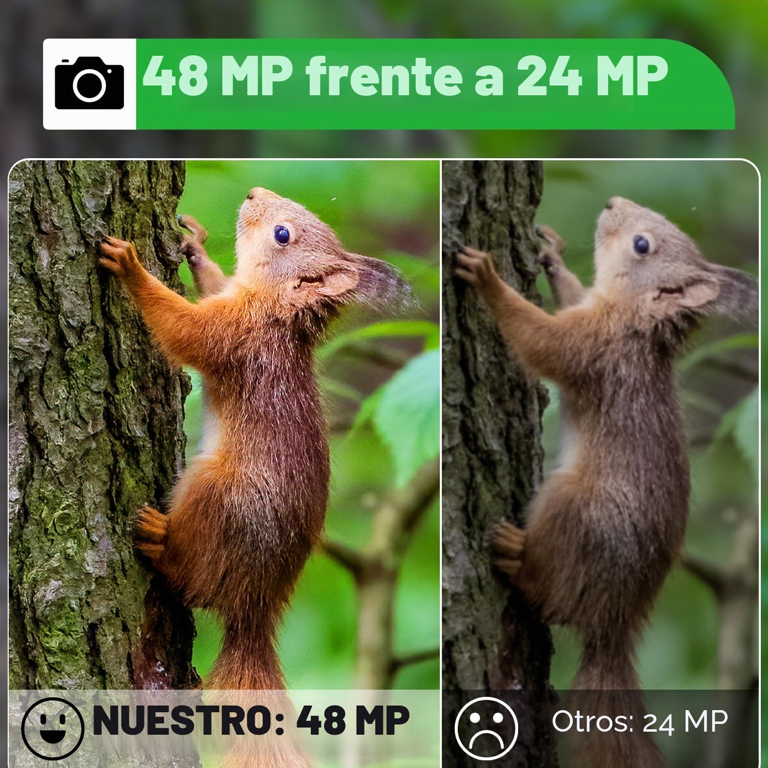 Coolifepro Cámara de Caza WiFi Bluetooth con App, 48MP 1080P MP4 Cámara Fototrampeo Velocidad de Disparo de 0,1s, Ángulo de Detección de 90° con Tarjeta de 32GB para Exploración de Vida Silvestre