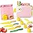Toddler Girl Cooking Set with Storage Box-Girls Pink Kitchen Set,Safe PP Material Baby Girl Montessori Kitchen Tools for Real Cooking,Dishwasher Safe,Fun Bird-Shaped Little Chef Set