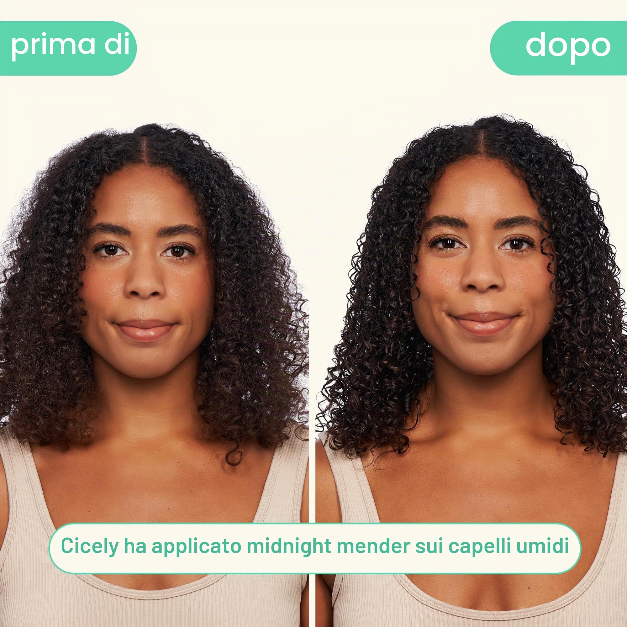 amika Midnight Mender Strength Repair Maschera per capelli durante la notte - Balsamo senza risciacquo + trattamento con doppie punte per ciocche danneggiate e fragili - Ripara la cura dei capelli per