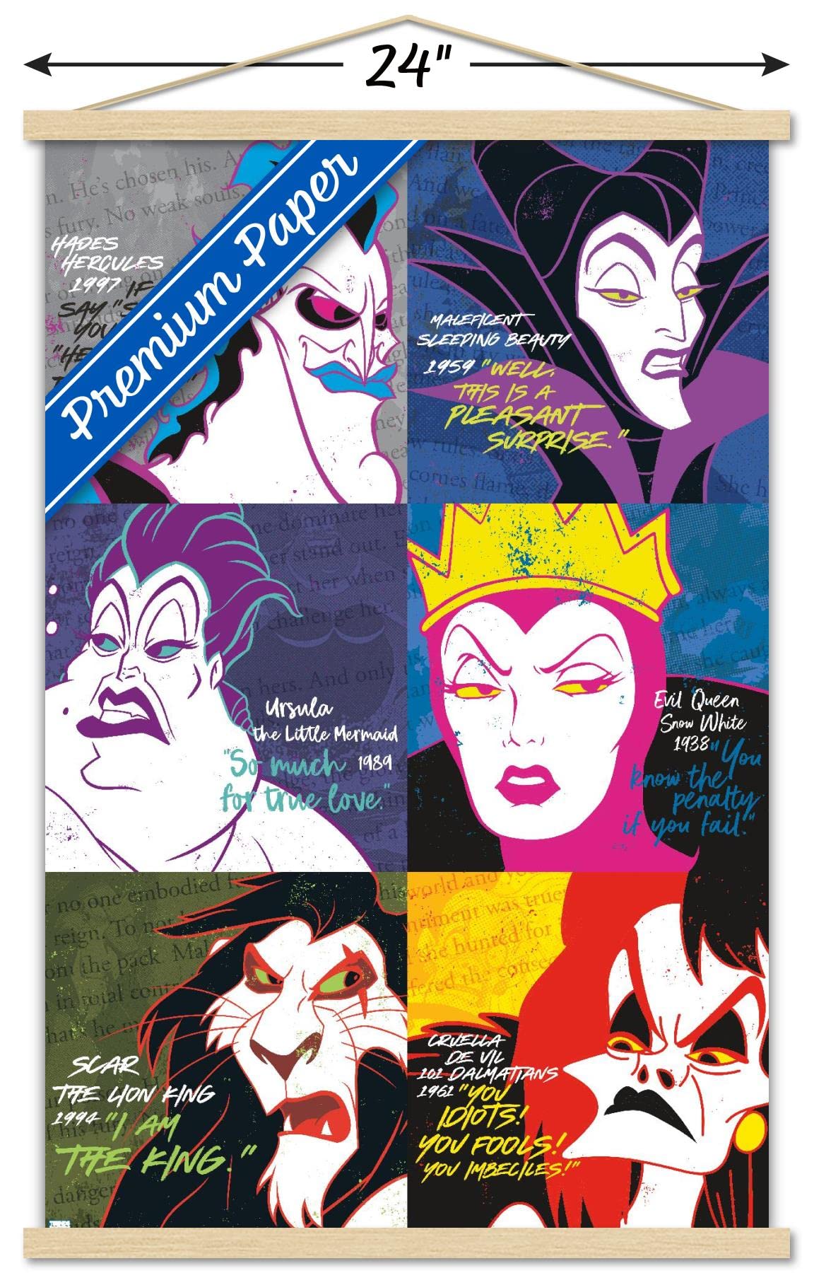 Amazon.com: Trends International Disney Villains - Grid Wall