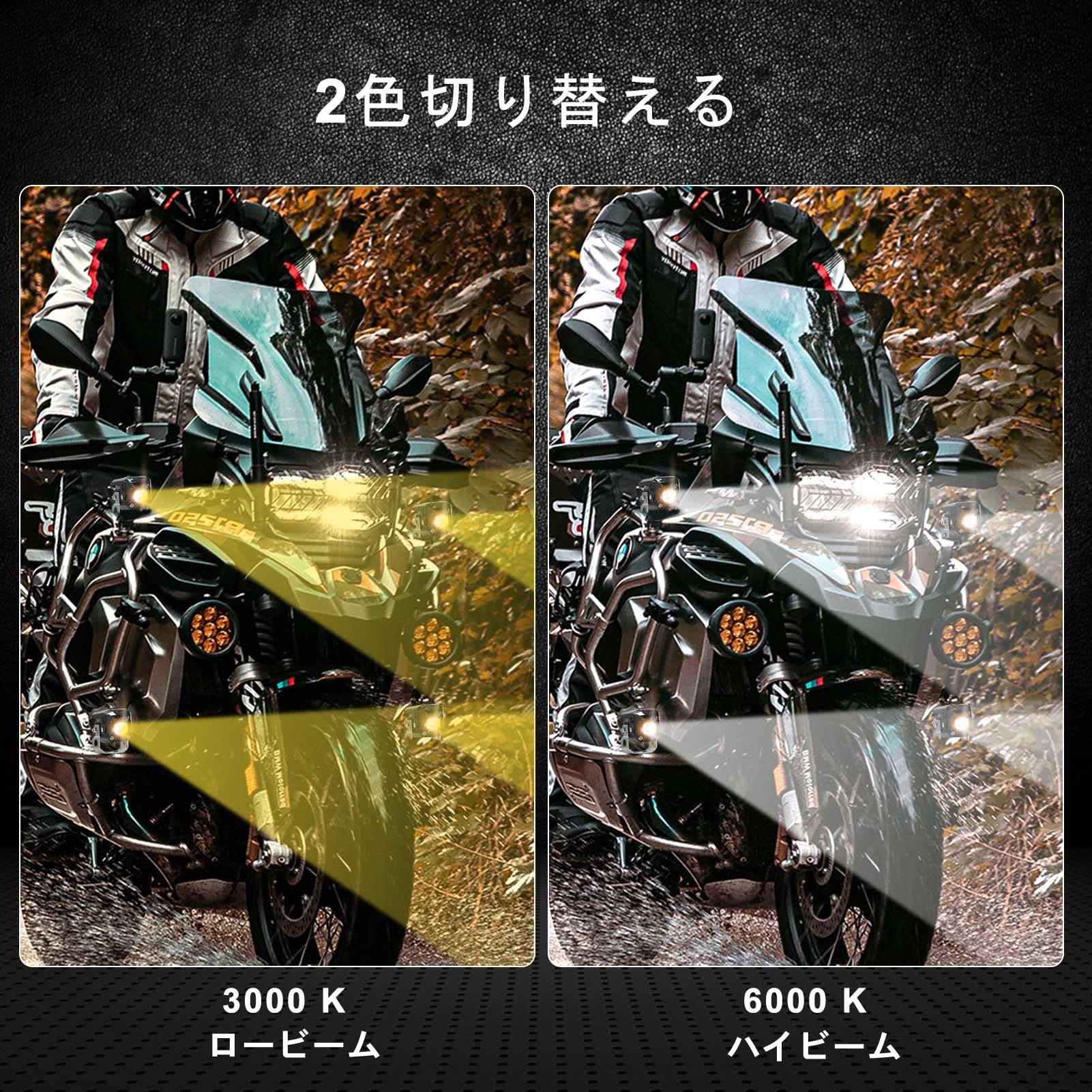 Amazon | KAWELL 20W バイク フォグランプ ワークライト