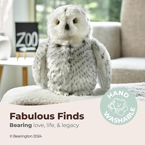Vista 3 de Bearington Blizzard - Peluche de búho nevado, 10 pulgadas
