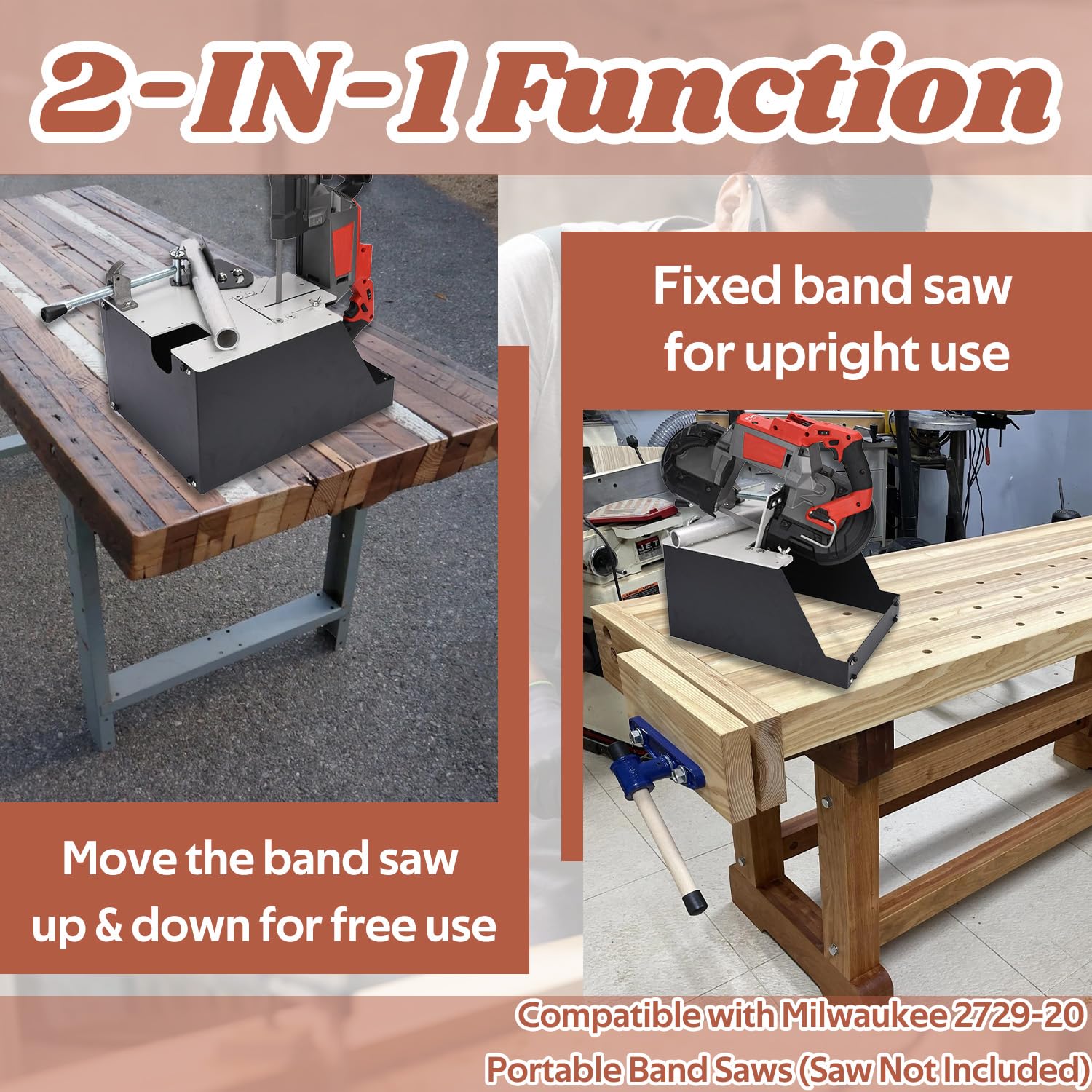 Milwaukee Bandsaw Stand - Portable & Adjustable -3