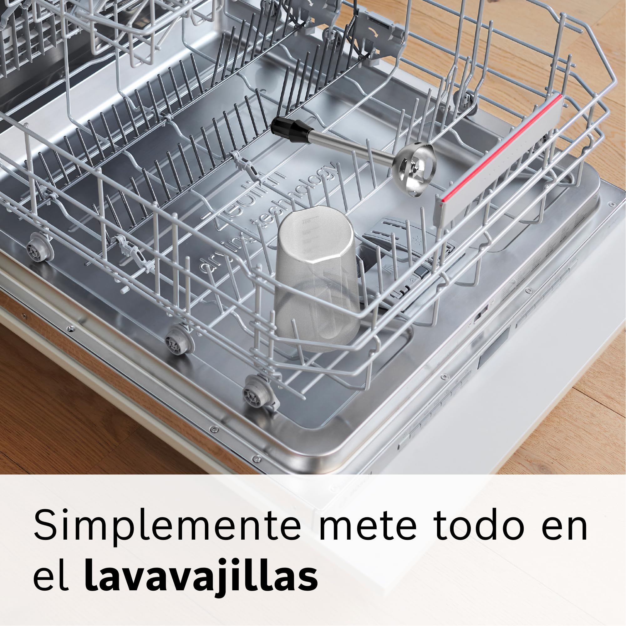 Bosch - Batidora de mano, ErgoMixx, motor de 1000 W, 12 velocidades y función turbo, vaso, negro, MS6CB6110