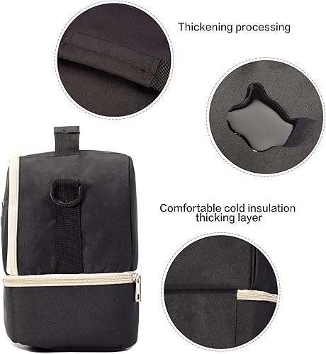 Miniatura 3 de Bolsa de extractor de leche con compartimento enfriador para extractor de leche bolsa térmica y a prueba de humedad doble capa para extractor de