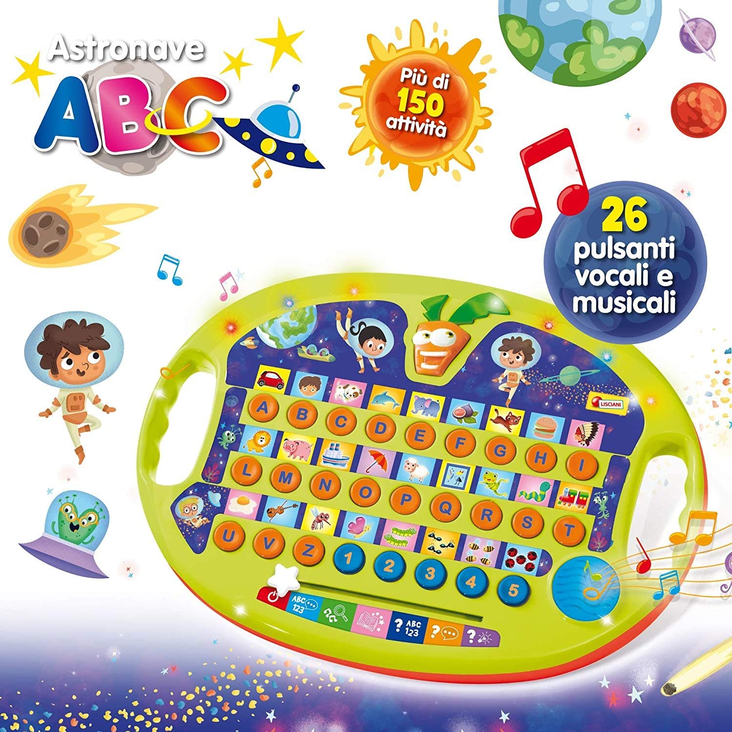 Lisciani Giochi - 77410 Gioco per Bambini Carotina Astronave ABC