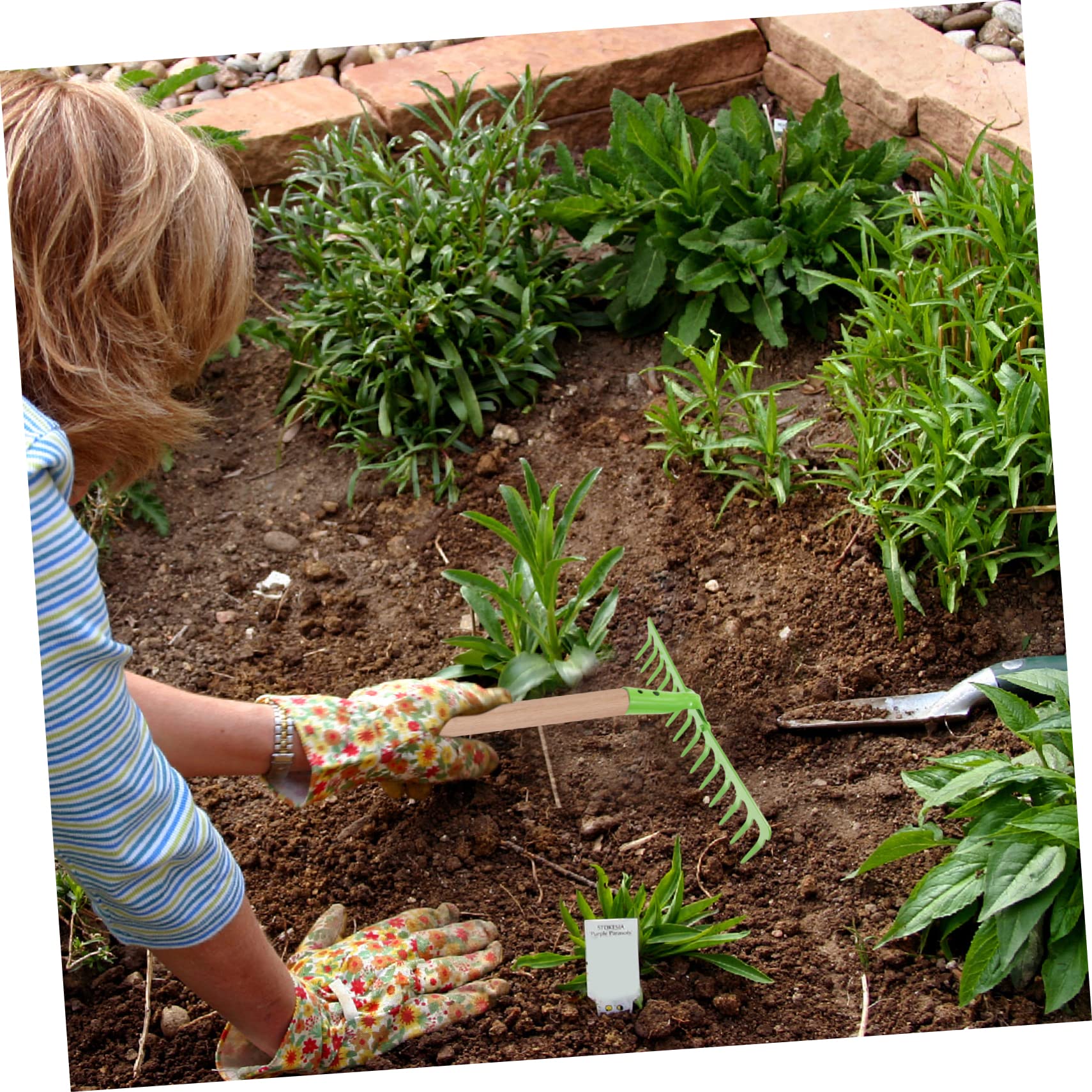 VANZACK 2 Stück Multifunktionsrechen Handrechen Bodenrechen Gartenrechen Zum Graben Gartenrechen Gartenhandwerkzeug Kultivatorwerkzeug Gartenanbauzubehör Aus