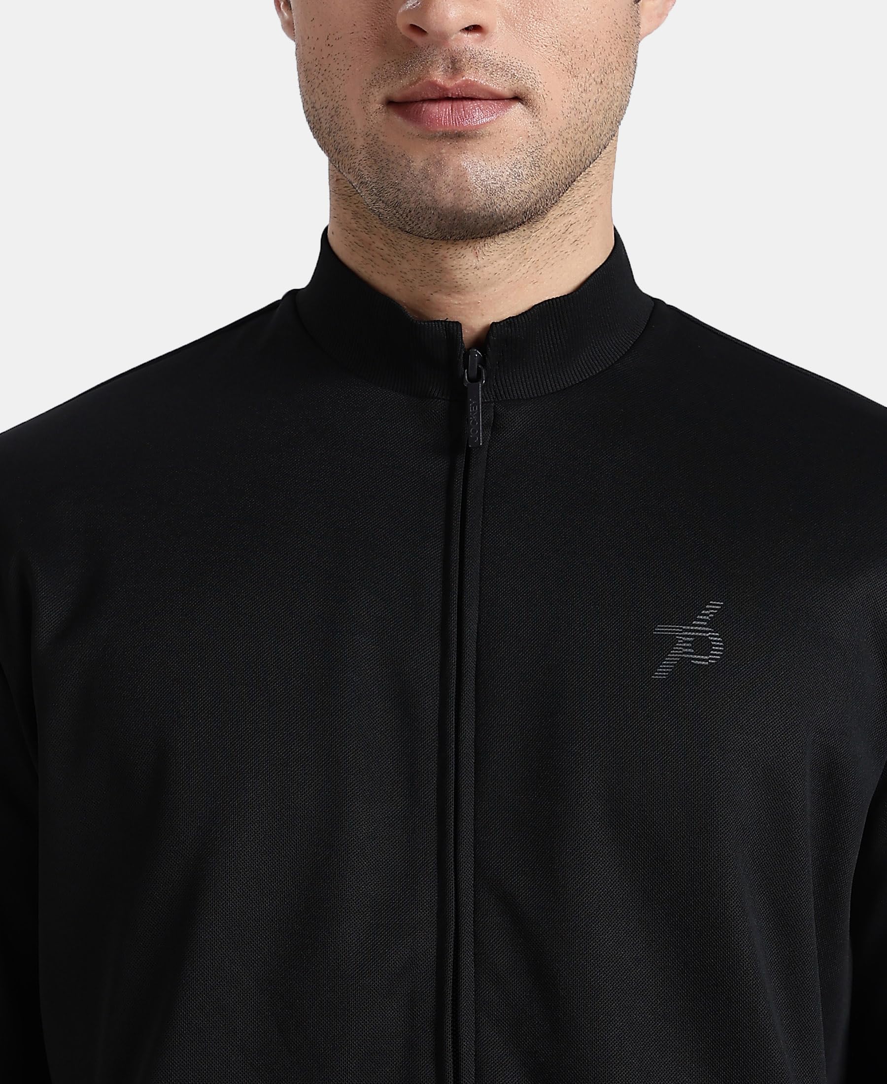 Jockey AM83 Men's Microfiber Fabric Jacket with StayFresh Treatment_Black_M 3